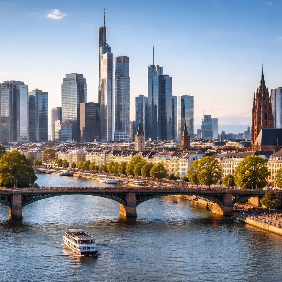 Frankfurt am Main Bankenviertel Skyline