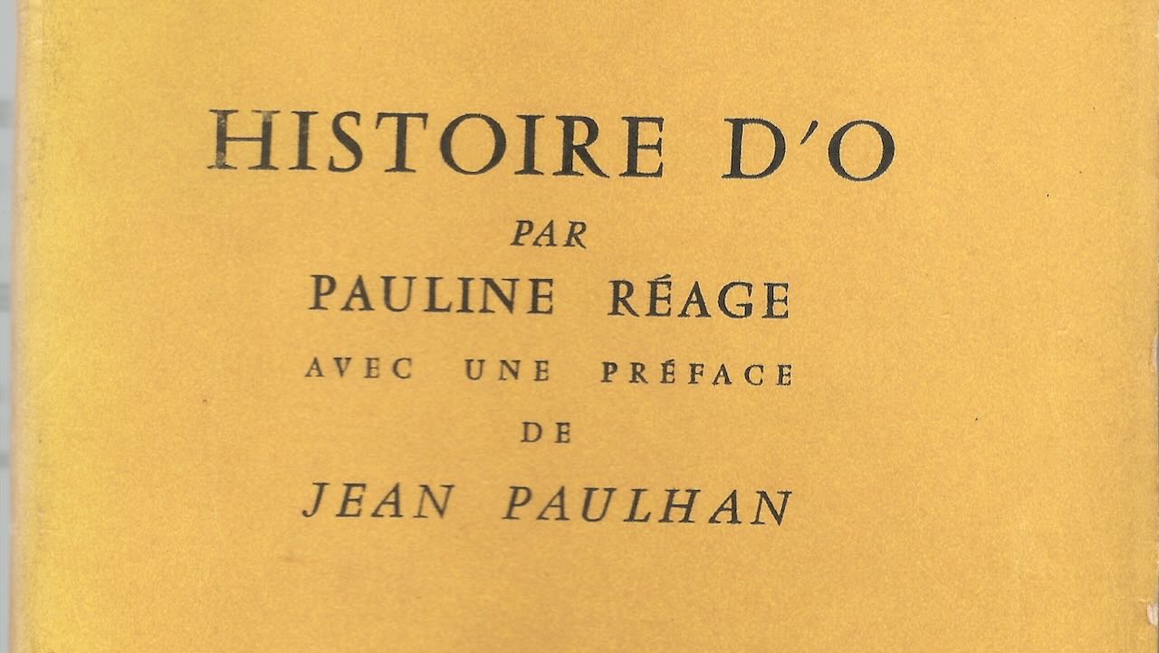 Histoire d’O original book title by Pauline Réage – Story of O first edition cover
